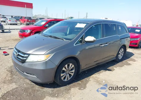 2014 Honda Odyssey Ex-L from USA, damaged, VIN 5FNRL5H65EB067562